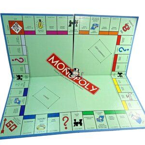 Monopoly Replacement Game Parts  Game Board ONLY Quarter Fold Blue Back u